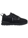 Urbanart Mens Play 2 Faux Nubuck Mesh Sneaker - Black