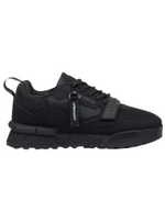 Urbanart Mens Play 2 Faux Nubuck Mesh Sneaker - Black
