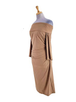 OFF SHOULDER SLEEVE DRESS