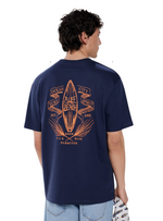 Springfield Mens Printed T-shirt - Navy