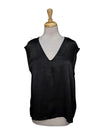 Reserved Ladies V Neck Blouse - Black