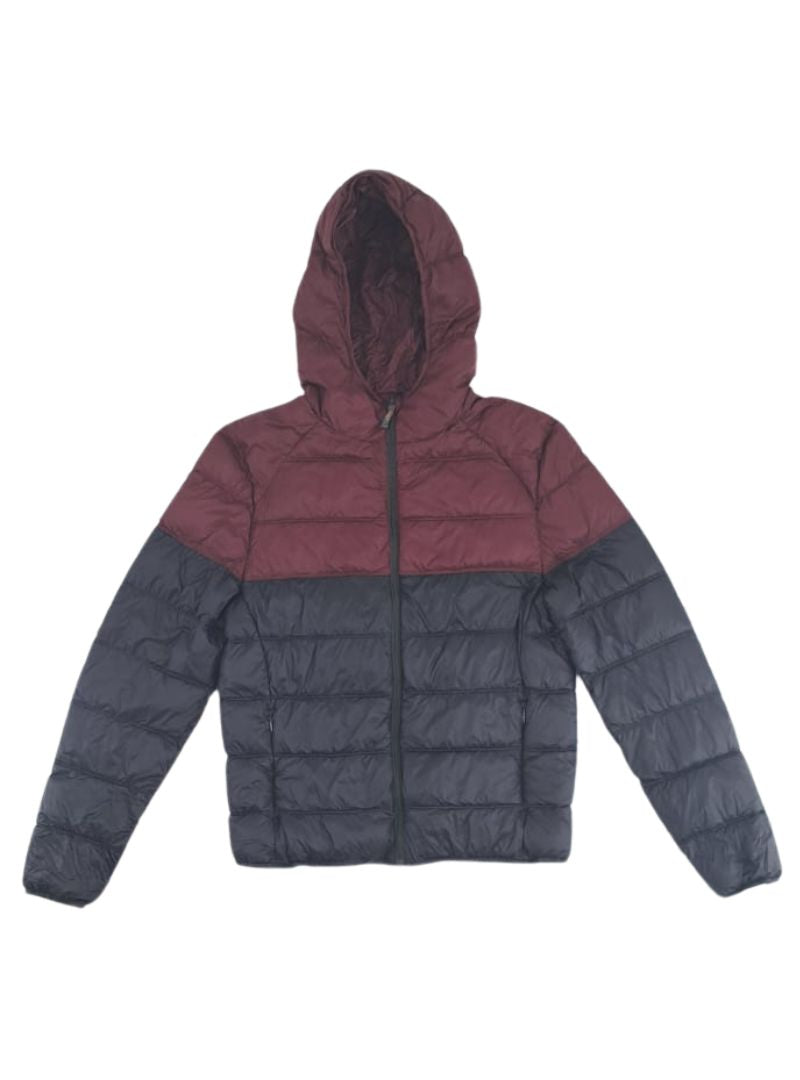 ULTRA LIGHT TWO TONE PUFFER JACKET