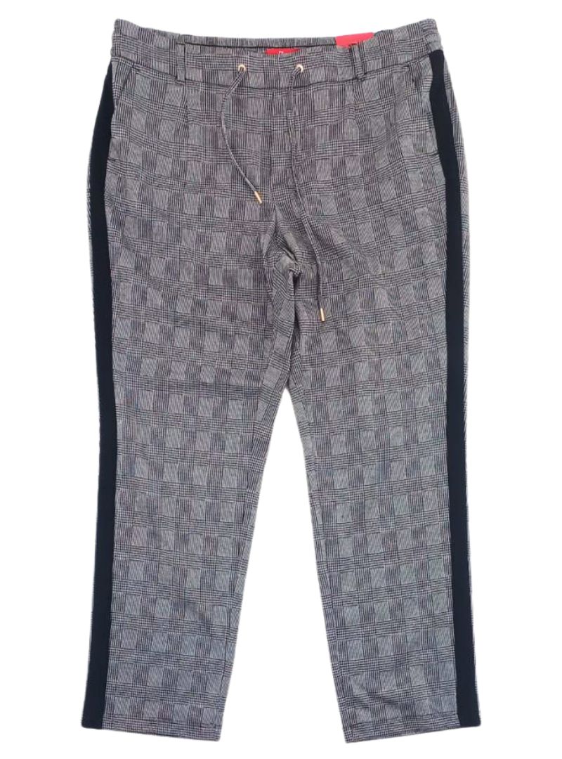 DETAILED PATTERNED CHECK TROUSER