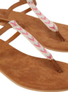 DETAILED SUEDE FEEL SLINGBACK SANDAL