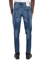 Gabbia Denim Mens Detailed Jeans - Blue