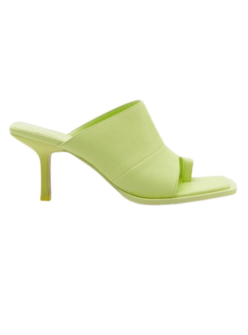 SLIP ON TOE MID HEEL SANDAL