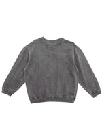 OVERSIZED FLEECE CREW NECK TOP