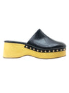 STUDDED SLIP ON PLATEFORM MULE