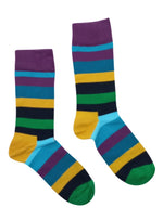 MULTI COLOR STRIPED SOCKS