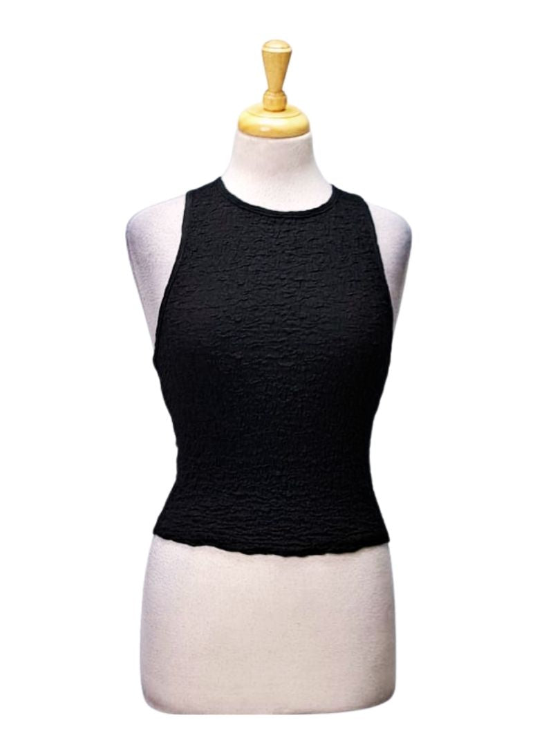 Forever 21 Ladies Textured Tank Top - Black