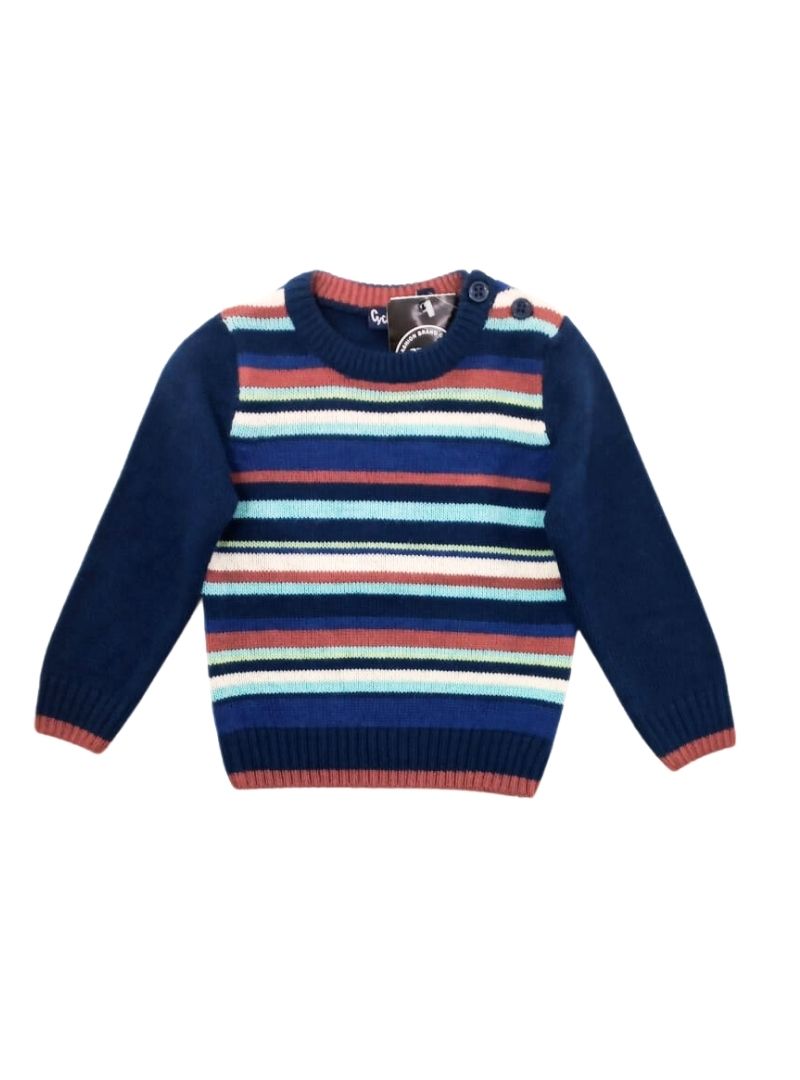 STRIPED KNITTED PULLOVER