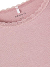Name It Kids Rib Long Sleeve Top - Dusty Pink