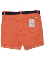 Mcneal Mens Casual Shorts With Belt - Orange