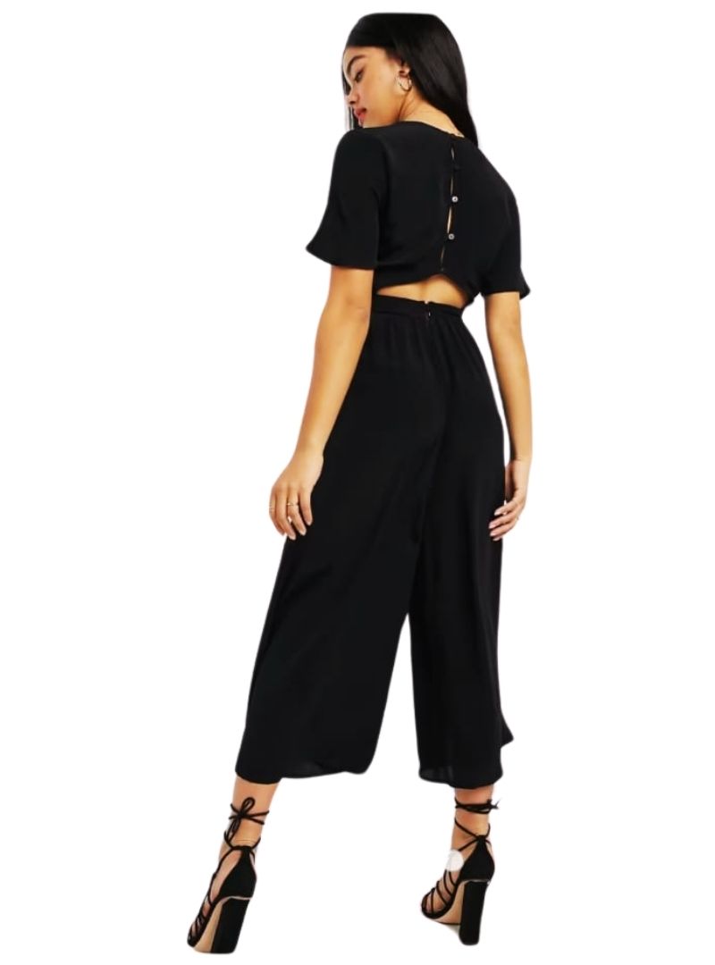 BUTTON BACK DETAIL JUMPSUIT