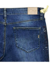 Gas Denim Ladies Studded Detail Jean - Blue
