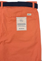 Mcneal Mens Casual Shorts With Belt - Orange