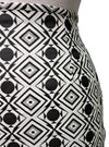 International Brand Ladies Patterned Skirt - Black/Grey