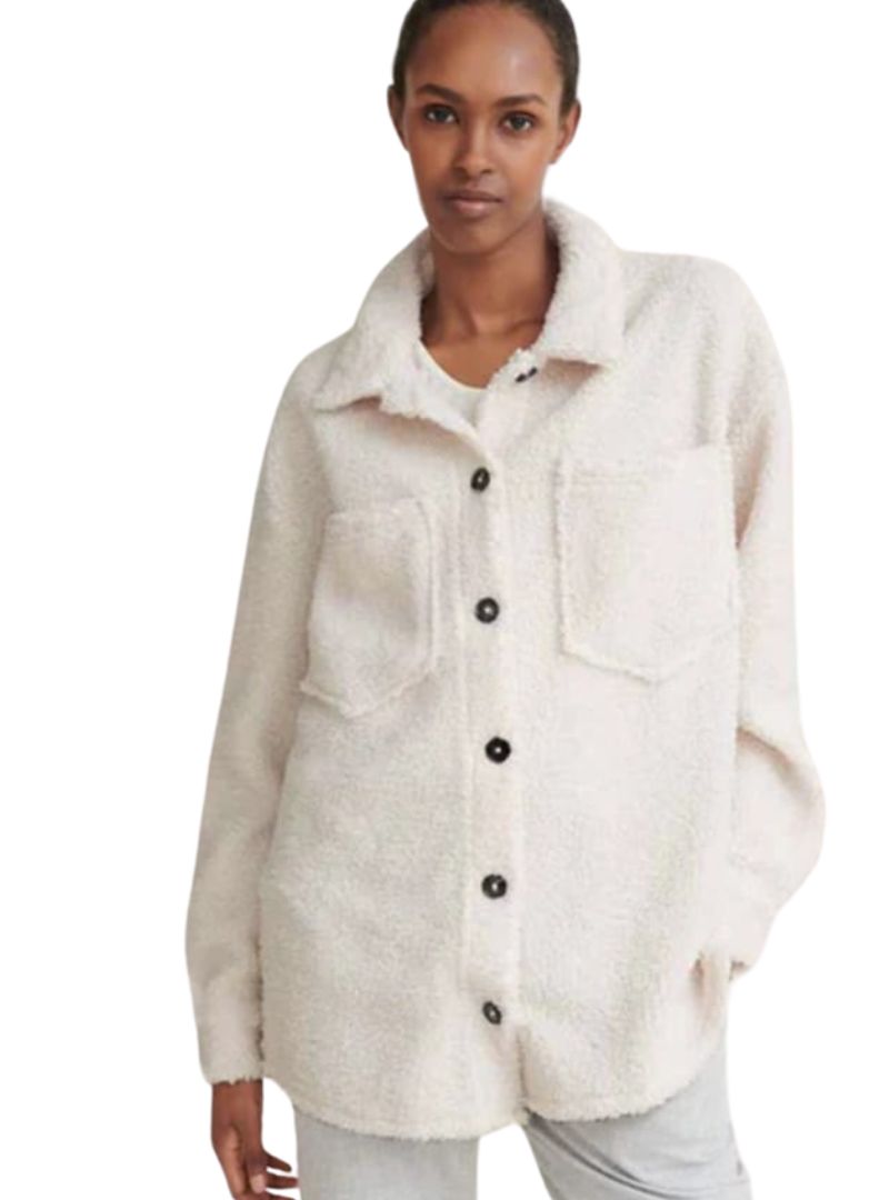 BUTTON UP TEDDY COAT