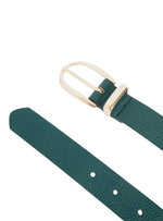 PLEATHER BUCKLE BELT