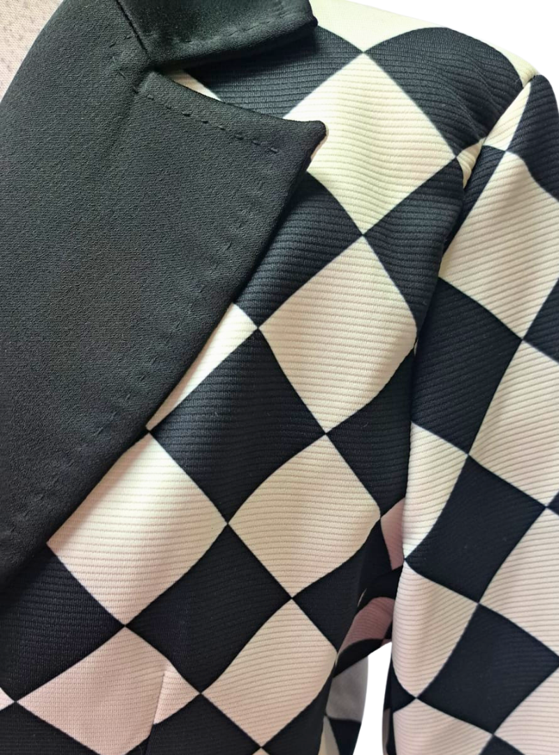Vanessa Gounden Claudia Formal Jacket - Black/White