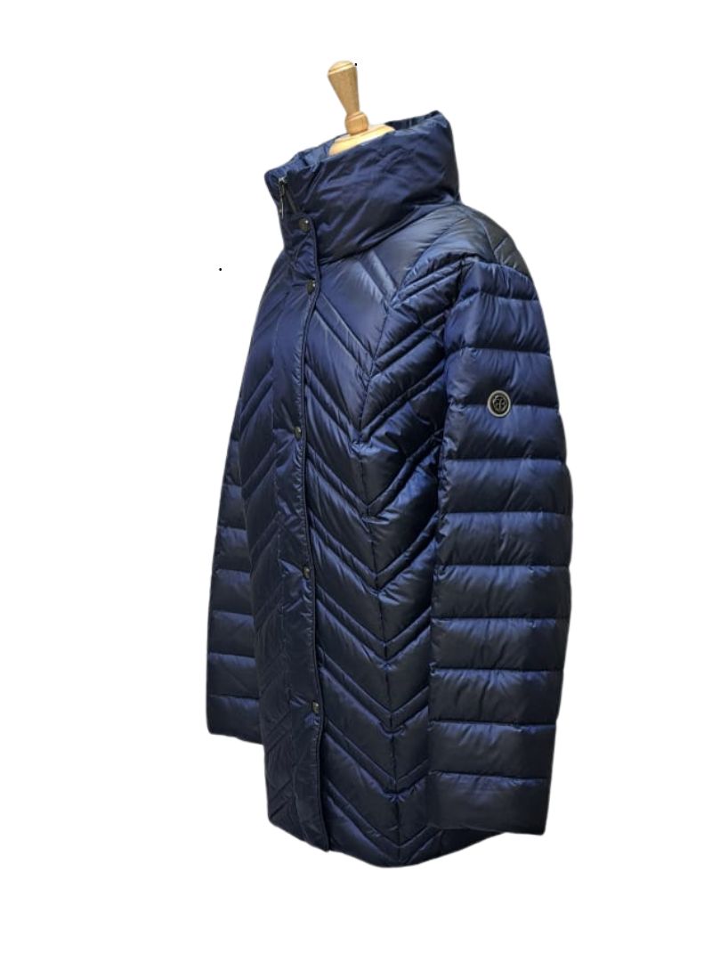 Basler Ladies Light Weight Puffer Jacket - Navy/Black