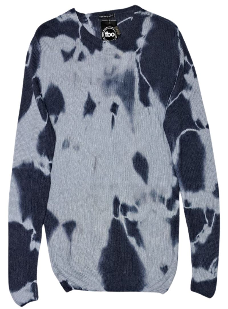 Terranova Mens Detailed Knit Top - Navy