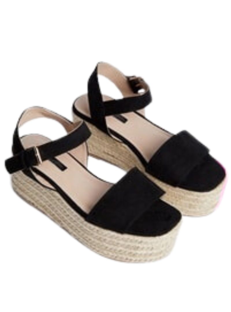 SUEDE FEEL PLATFORM ESPADRILLE