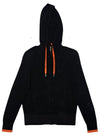 Jack & Jones Mens Knit Zip Up Top - Black/Orange