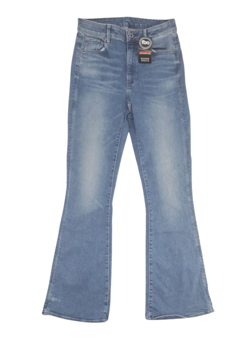 HIGH WAIST FLARE LEG DENIM
