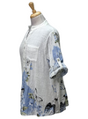 Made In Italy Morgana Top - Blue/White