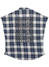 CHECKERD ZIP UP SHIRT