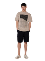 Springfield Mens Printed T-shirt - Brown