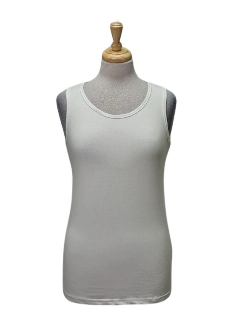 Brandtex Ladies Sleeveless Tee - White