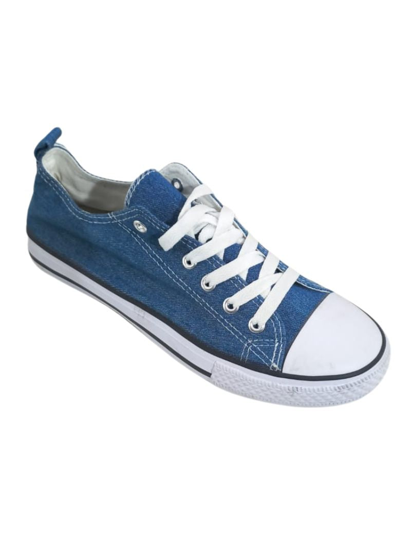 DENIM LACE UP SNEAKERS