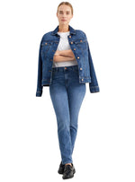 SLIM FIT MID WAIST JEAN