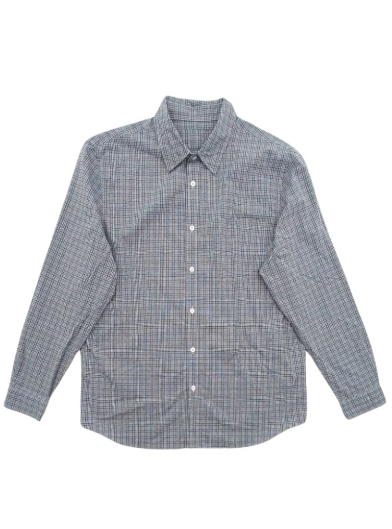 LONG SLEEVE BUTTON UP CHECKER SHIRT