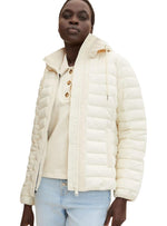 HOODED LIGHT WEIGHT PUFFER JACKET