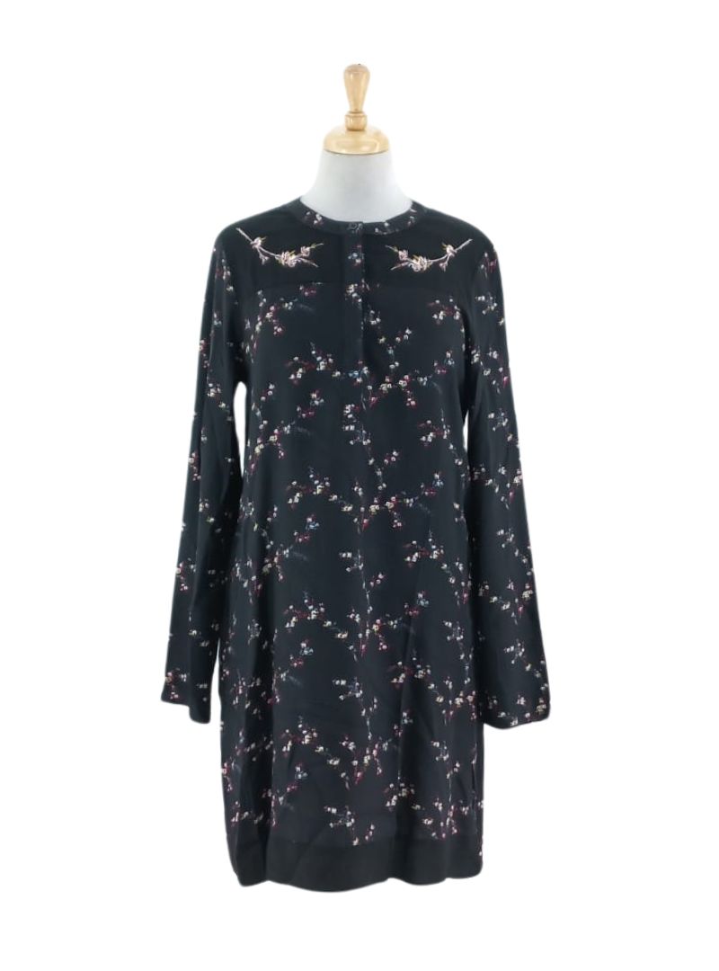 FLORAL DETAILED LONG SLEEVE DRESS