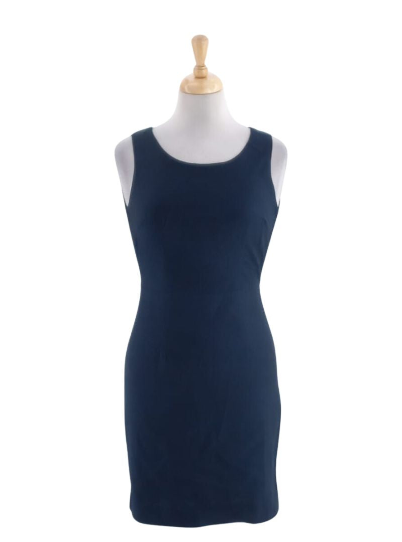 TEXTURED ROUND NECK DRESS