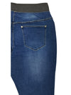 Bpc Collection Ladies Drawstring Jean - Blue