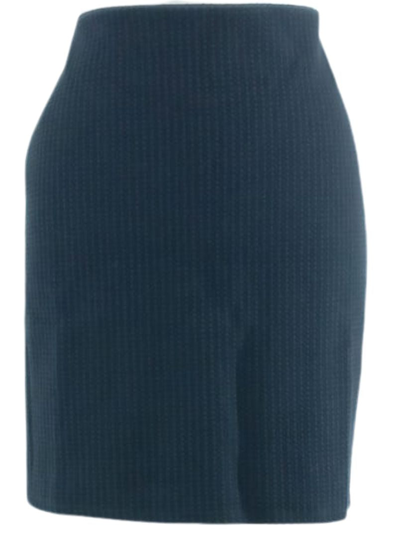 TEXTURED FITTED SKIRT