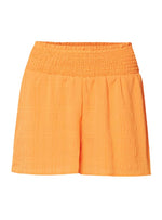 RUFFLED TEXTURED HIGH WAIST SHORTS