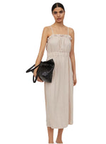 FLOWY CALF-LENGTH JERSEY DRESS