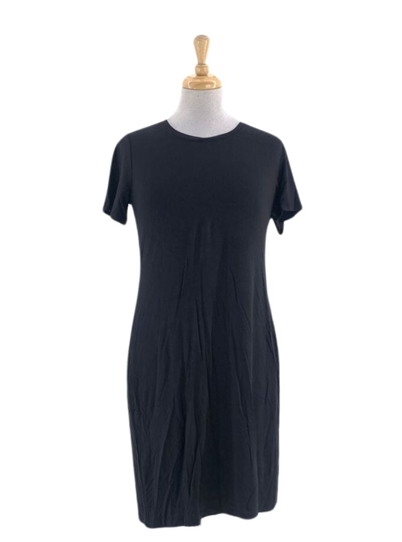 BASIC SOLID T-SHIRT DRESS