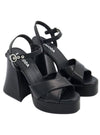 CRISS CROSS PLATFORM HEEL