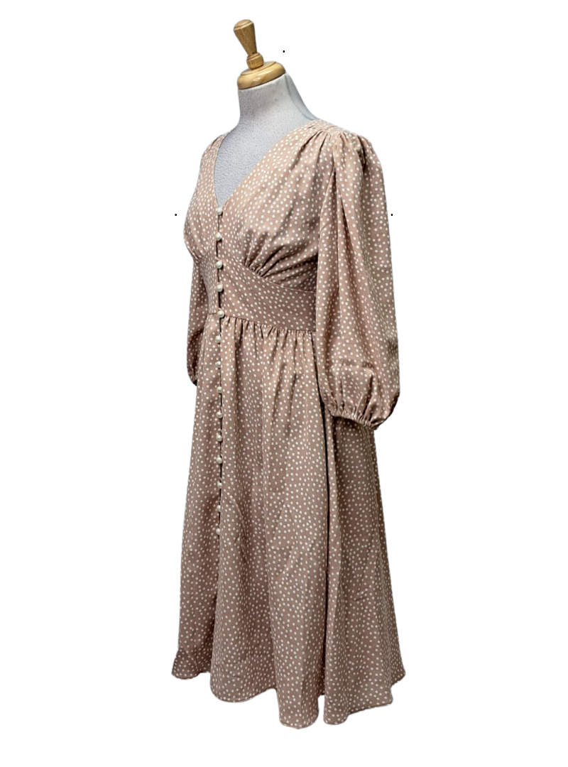 Vanessa Gounden Hayat Dress - Beige