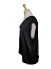 Reserved Ladies V Neck Blouse - Black