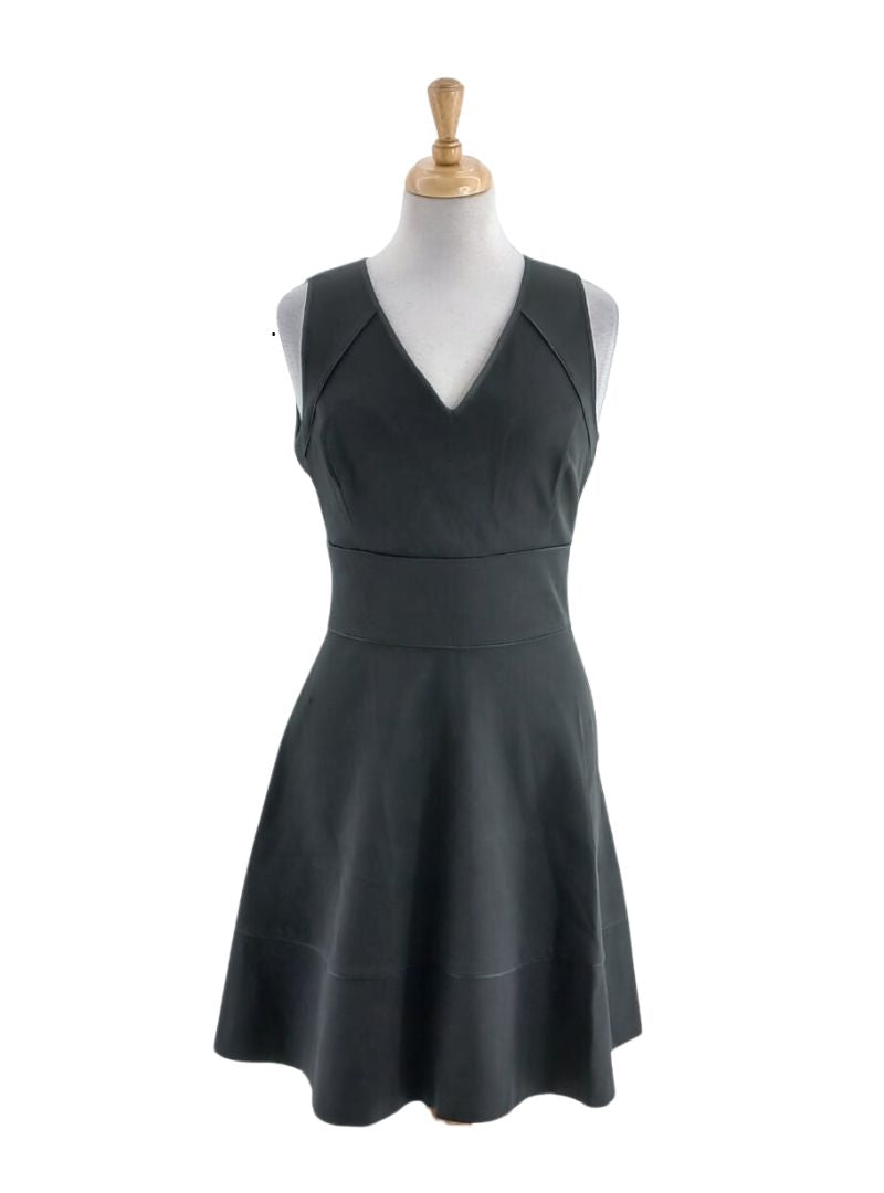 A-LINE V-NECK DRESS