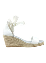 SATIN ESPADRILLE WEDGE HEEL