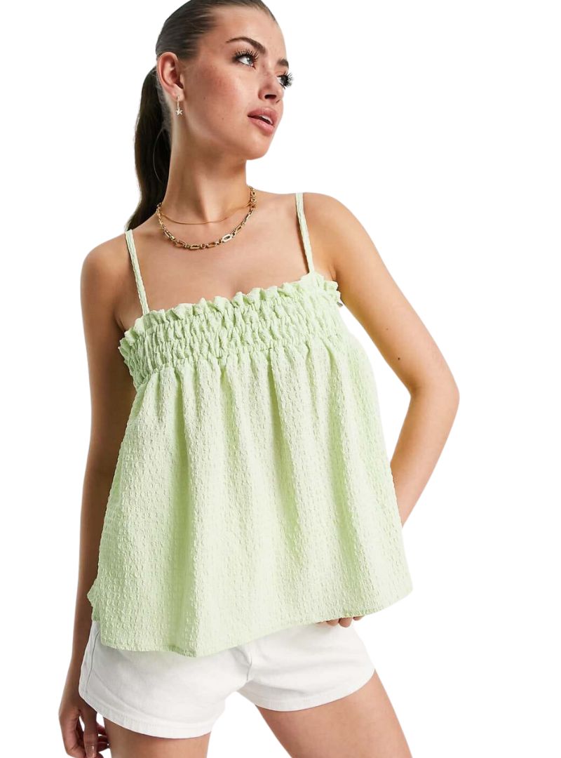 PUFF TEXTURED CAMI TOP